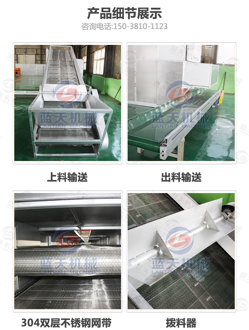 檸檬片網帶烘干機產品細節